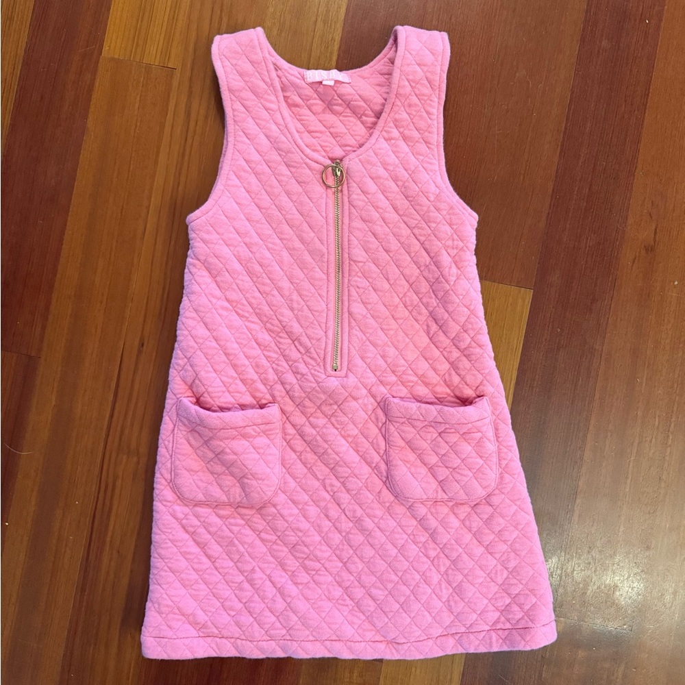 Pink Quilted Kids Dress